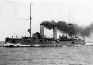 German Light Cruiser SMS Frauenlob sunk at the Battle of Jutland 31st May 1916