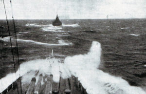 British Battle Cruiser HMS Lion photographed from Queen Mary