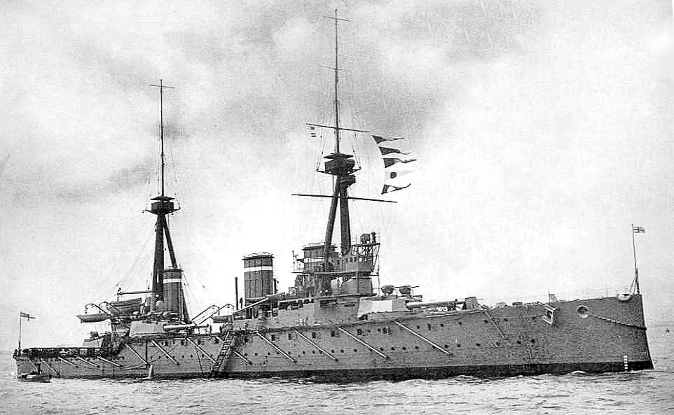 British Battle Cruiser HMS Invincible. Invincible was Rear-Admiral Hood’s flagship in the 3rd Battle Cruiser Squadron at the Battle of Jutland on 31st May 1916. Invincible blew up after being struck by a number of shells