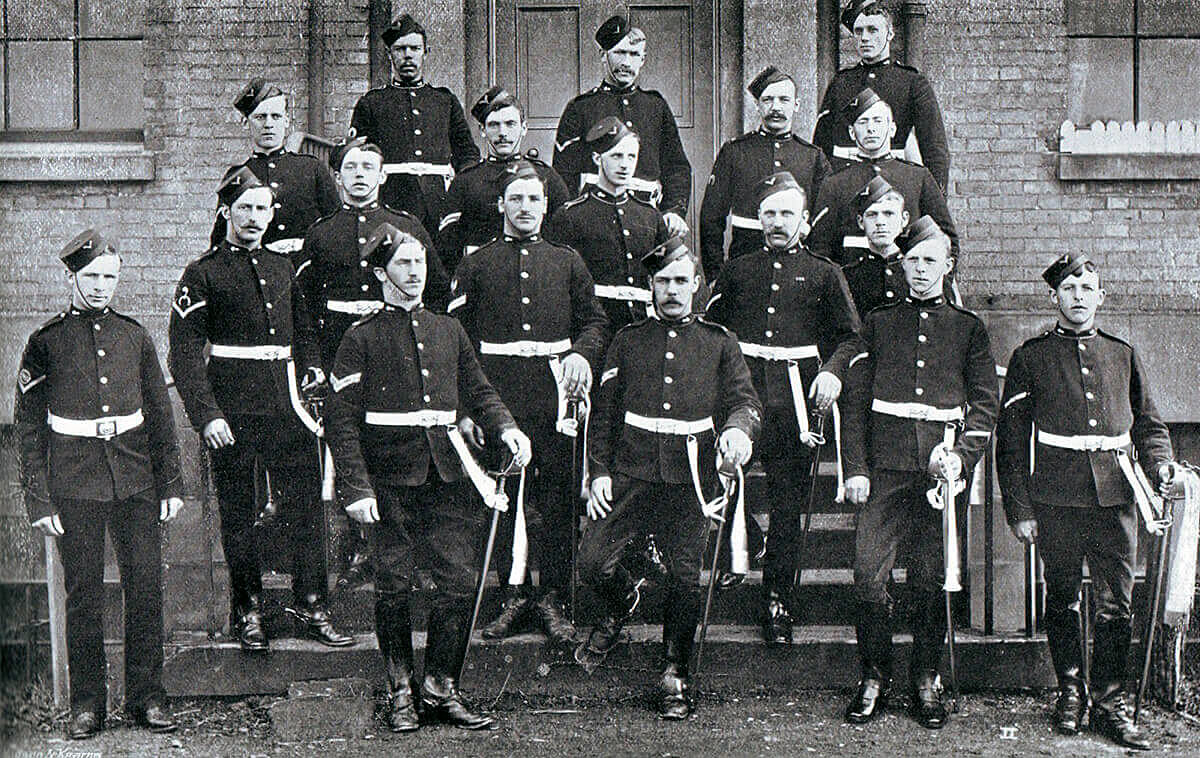 Corporals and Bombardiers of 64th Battery Royal Field Artillery. The Battery fought at the Battle of Colenso on 15th December 1899