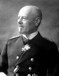 Admiral Reinhard Scheer Commander in Chief of the German High Seas Fleet at the Battle of Jutland 31st May 1916