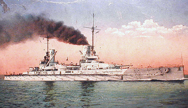 German Battleship SMS Friedrick der Grosse Admiral Scheer’s Fleet Flagship at the Battle of Jutland on 31st May 1916