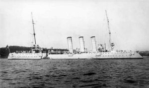 German Light Cruiser SMS München. München fought at the Battle of Jutland 31st May 1916 in the 4th Scouting Group