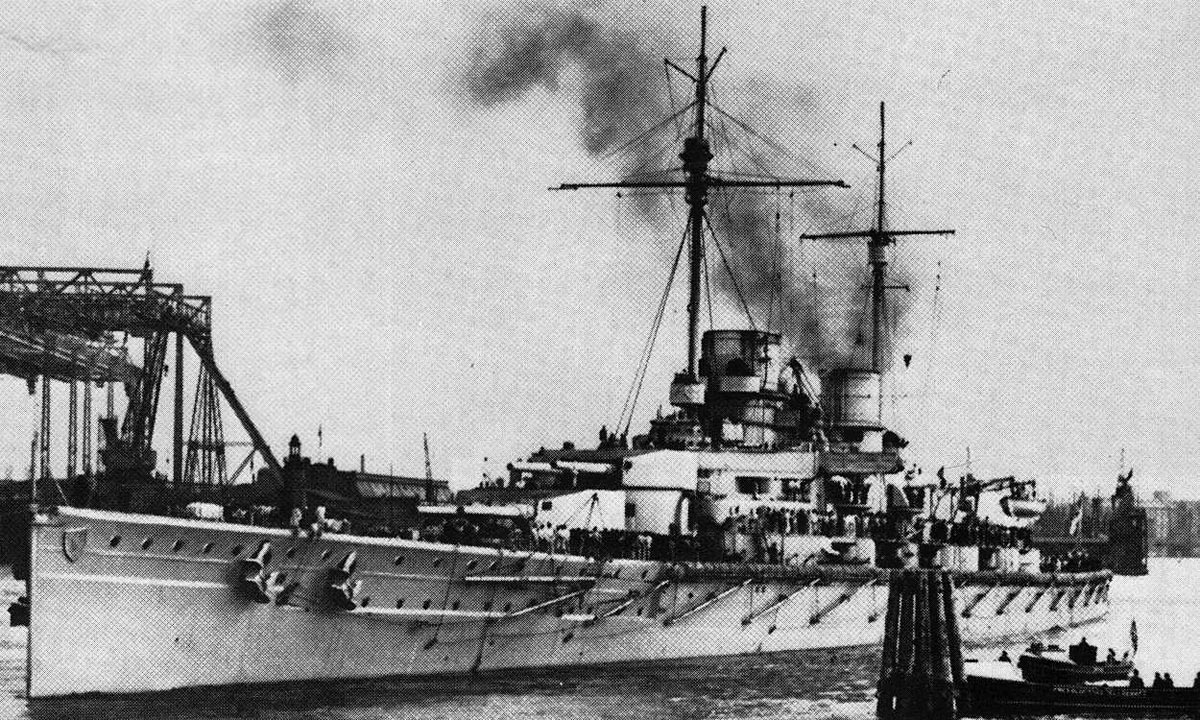 German Battle Cruiser SMS Derfflinger. Derfflinger fought at the Battle of Jutland in Vice-Admiral Franz Hipper’s 1st Scouting Group