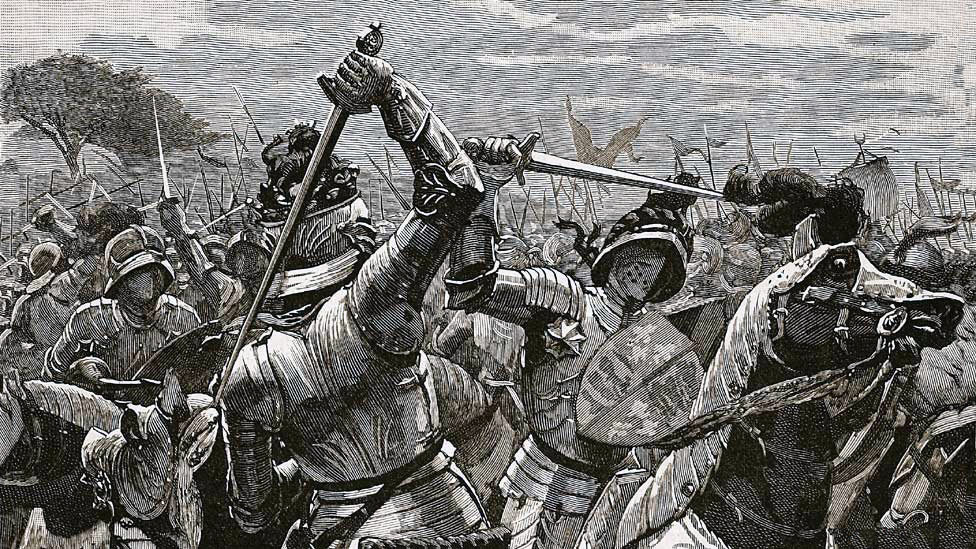 Battle of Towton fought on 29th March 1461 in the Wars of the Roses