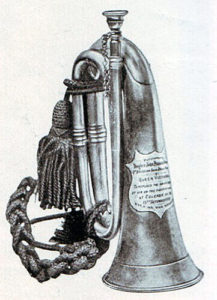 Bugle presented to John Dunne by Queen Victoria