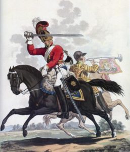 1st Life Guards: Battle of Waterloo 18th June 1815: picture by Charles Hamilton Smith