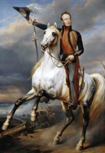 William Prince of Orange: Battle of Waterloo on 18th June 1815: picture by Nicaise de Keyser