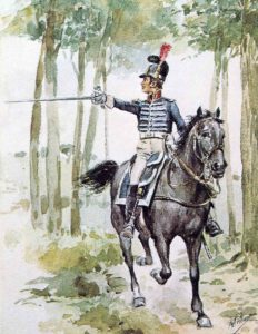 Portuguese Cavalry Officer: Battle of Campo Maior on 25th March 1811 in the Peninsular War