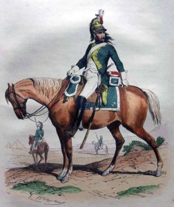 French Dragoon: Battle of Usagre on 25th May 1811 in the Peninsular War: picture by Adrien Pascal