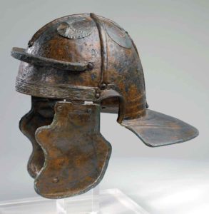 Roman Helmet: Battle of Medway on 1st June 43 AD in the Roman Invasion of Britain