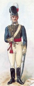 Officer of British 13th Light Dragoons: Battle of Campo Maior on 25th March 1811 in the Peninsular War