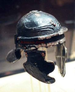 Roman Helmet: Battle of Medway on 1st June 43 AD in the Roman Invasion of Britain