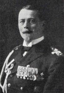 Admiral von Ingenohl retired by the Kaiser from command of the German High Seas Fleet following the Dogger Bank Action on 24th January 1915 in the First World War