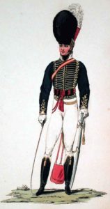 Officer of the British 13th Light Dragoons: Battle of Campo Maior on 25th March 1811 in the Peninsular War