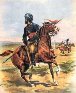 13th Duke of Connaught's Own Bengal Cavalry: Battle of Tel-el-Kebir on 13th September 1882 in the Egyptian War: picture by Harry Payne