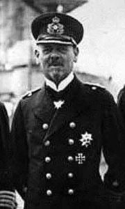 Rear Admiral Franz von Hipper, commander of the German squadron in the Battle of Dogger Bank on 24th January 1915 in the First World War