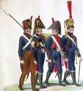 Soldiers of the French Foot Artillery: Storming of Ciudad Rodrigo on 19th January 1812 in the Peninsular War: picture by Suhl