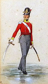 Officer of the 30th Regiment: Storming the San Vincente Bastion in the Storming of Badajoz on 6th April 1812 in the Peninsular War