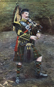 Pipe Major of the Seaforth Highlanders: Battle of Paardeberg on 27th February 1900 in the Great Boer War