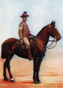 Sergeant Major of New South Wales Lancers in 1899. The regiment had its baptism of fire at the Battle of Belmont on 23rd November 1899 in the Great Boer War