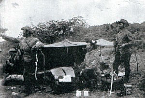 Major Albrecht the German commander of the Boer Artillery at the Battle of Modder River on 28th November 1899 in the Boer War