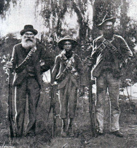 Three generations of a Boer family in arms against the British: Battle of Graspan on 25th November 1899 in the Great Boer War