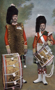 Drummers of the Seaforth Highlanders: the regiment's 2nd Battalion fought at the Battle of Magersfontein on 11th December 1899 in General Wauchope's Highland Brigade in the Boer War