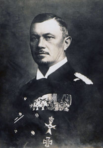 Admiral Reinhard Scheer Commander in Chief of the German High Seas Fleet at the Battle of Jutland 31st May 1916