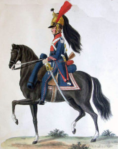 French Dragoon: Battle of Salamanca on 22nd July 1812 during the Peninsular War, also known as the Battle of Los Arapiles or Les Arapiles