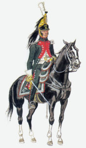 Italian Napoleone Dragoon of the French Army: Battle of Majadahonda on 11th August 1812 in the Peninsular War