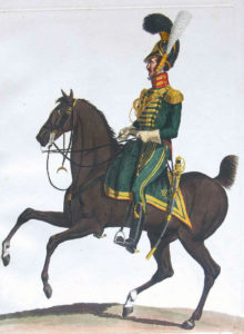 Westphalian Chevaux Legers of the French Army: Battle of Majadahonda on 11th August 1812 in the Peninsular War