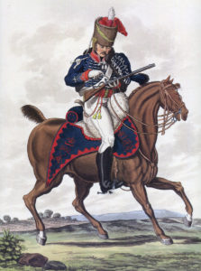 Soldier of the 15th King's Hussars: Battle of Morales de Toro on 2nd June 1813: picture by Hamilton Smith