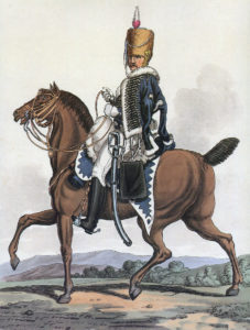 Soldier of the 18th Hussars: Battle of Morales de Toro on 2nd June 1813: picture by Hamilton Smith