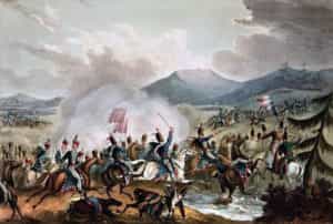 Battle of Morales de Toro on 2nd June 1813: picture by William Heath