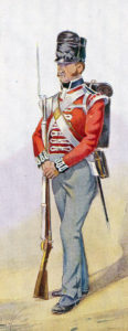 Soldier of the Royal Scots, 1st of Foot: Battle of Vitoria on 21st June 1813 during the Peninsular War