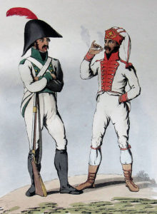 Spanish Infantry: Battle of Vitoria on 21st June 1813 during the Peninsular War