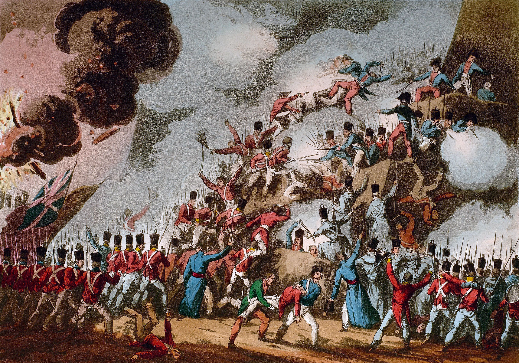 Second Attack on 31st August 1813 in the Storming of San Sebastian between 11th July and 9th September 1813 in the Peninsular War