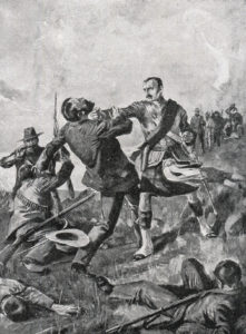 'Fighting Mac' Macdonald at the Battle of Majuba Hill on 27th February 1881 in the First Boer War