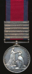 Military General Service Medal 1848 with clasp for the Battle of Albuera on 16th May 1811 in the Peninsular War