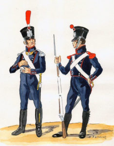 French National Guard: Battle of the Pyrenees fought between 25th July and 2nd August 1813 in the western Pyrenees Mountains, during the Peninsular War