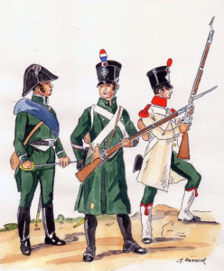 French National Guard: Battle of the Pyrenees fought between 25th July and 2nd August 1813 in the western Pyrenees Mountains, during the Peninsular War