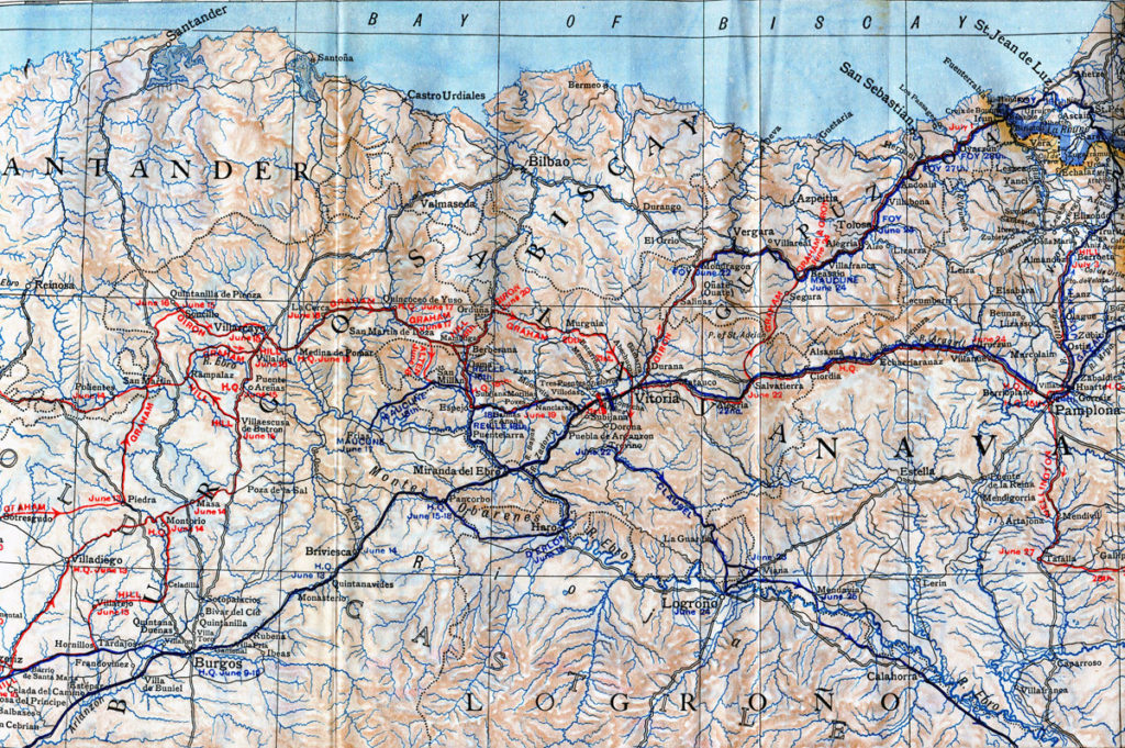 Map of North Eastern Spain
