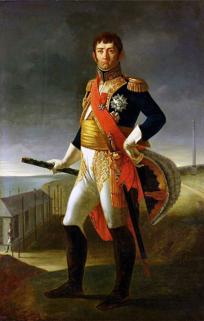 Marshal Soult, French commander at the Battle of the Bidassoa on 7th October 1813 during the Peninsular War: picture by de Rudder