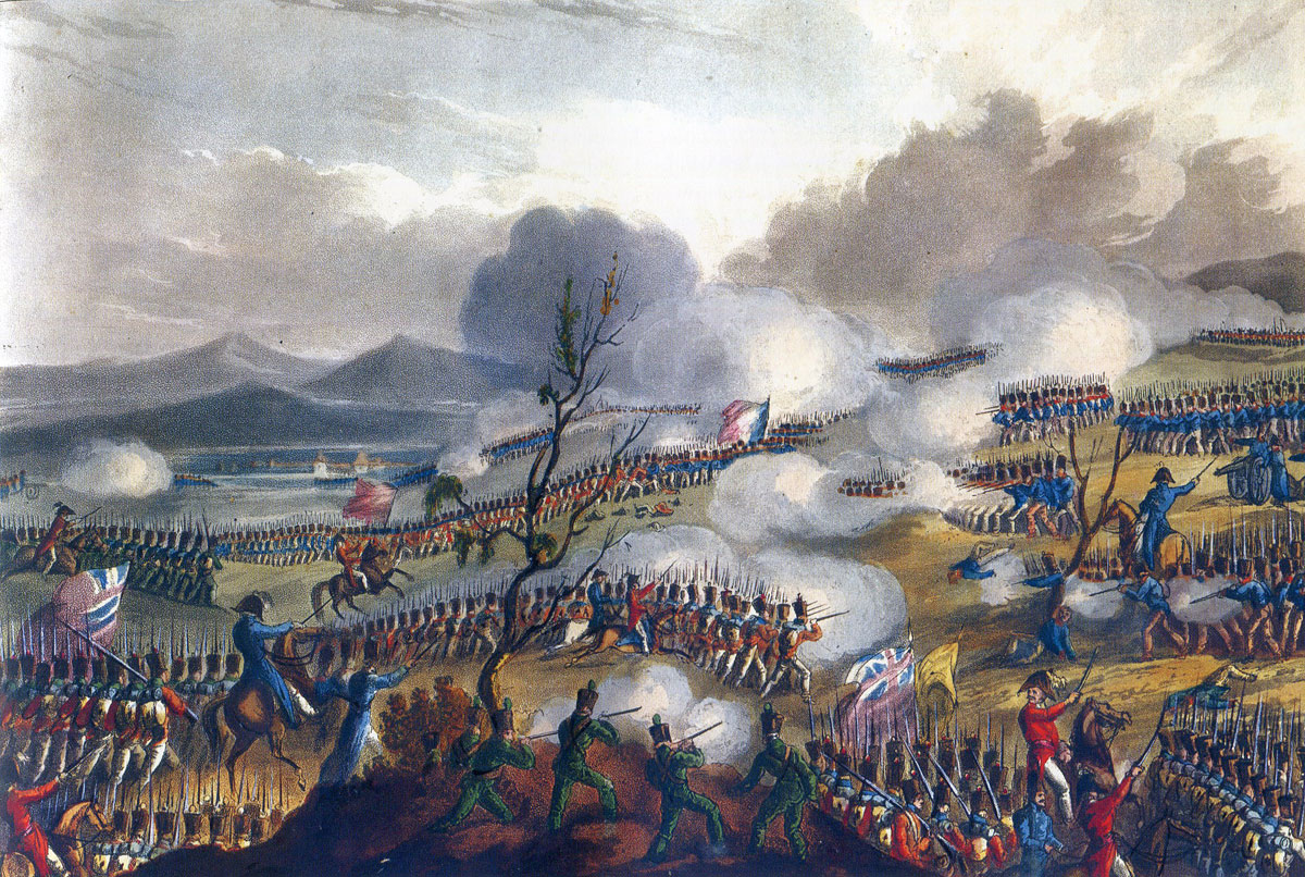 Battle of the Nivelle on 10th November 1813 during the Peninsular War: picture by J.J. Jenkins