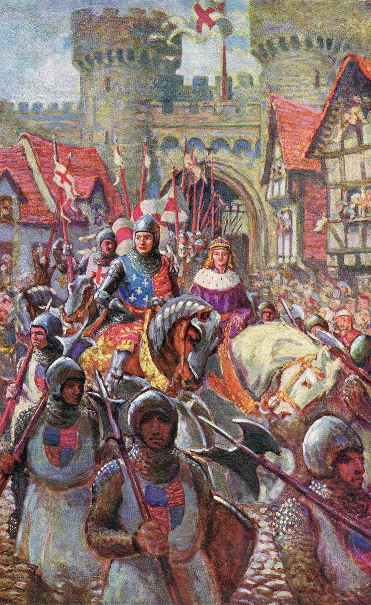 Richard, Duke of Gloucester, accompanies the Prince of Wales to London: Battle of Bosworth Field on 22nd August 1485 in the Wars of the Roses