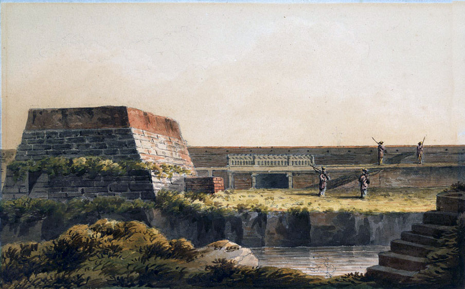 Bastion in Seringapatam Fortress: Storming of Seringapatam on 4th May 1799 in the Fourth Mysorean War