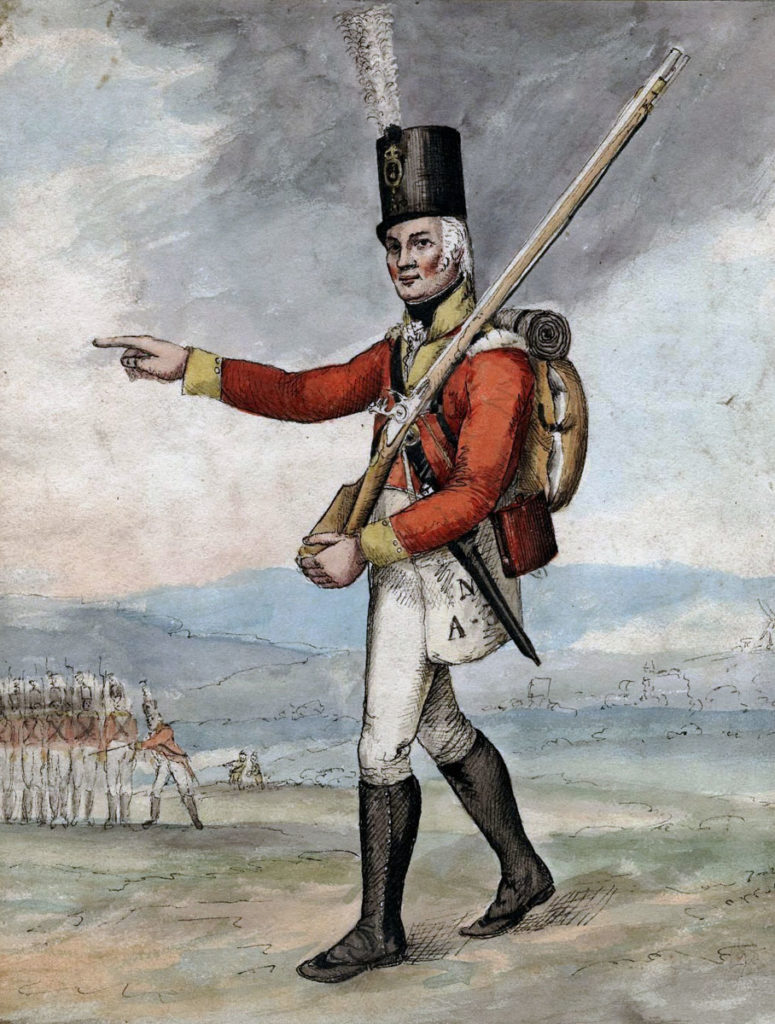 British infantryman: Battle of Vimeiro on 21st August 1808 in the Peninsular War