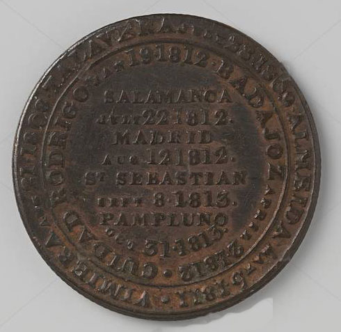 Silver Medal commemorating the Storming of Ciudad Rodrigo on 19th January 1812 and other battles in the Peninsular War