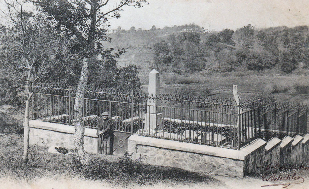 British cemetery after the Sortie from Bayonne on 14th April 1814 in the Peninsular War